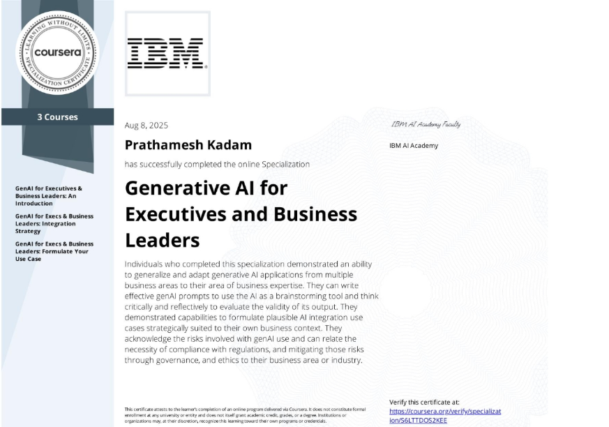 Gen AI for Executives & Business Leaders